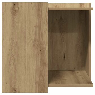 Kattenbakkast 53x53x51 cm bewerkt hout artisanaal eikenkleurig 5