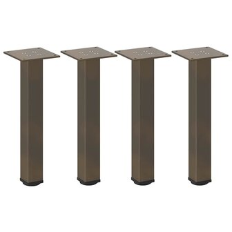 Salontafelpoten 4 st 42-44 cm staal naturel 2