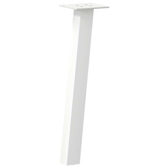 Salontafelpoten 4 st 42 cm staal wit 4
