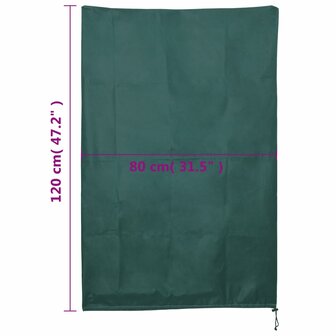 Plantenhoezen met trekkoord 8 st 70 g/m&sup2; 0,8x1,2 m 9