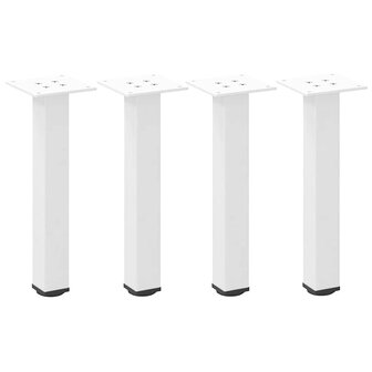 Salontafelpoten 4 st 30-32 cm staal wit 2