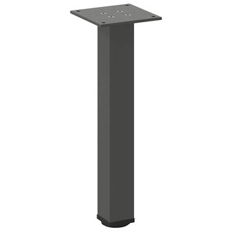 Salontafelpoten 4 st 30-32 cm staal antraciet 4