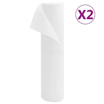 Vliesdoek voor planten 2 rollen 70 g/m&sup2; 50x1,6 m 1