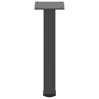 Salontafelpoten 4 st 42-44 cm staal antraciet 6
