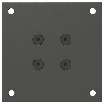 Salontafelpoten 4 st 42-44 cm staal antraciet 7