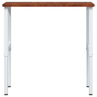 Werkbank rechthoek 100x60x(71,5-98) cm eikenhout donkerbruin 5
