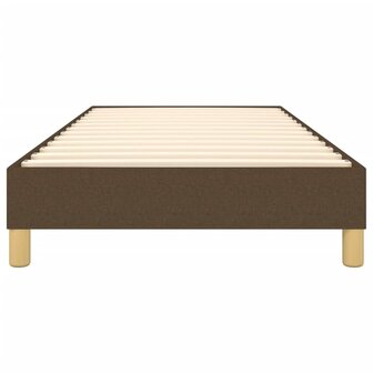 Bedframe zonder matras 90x190 cm stof donkerbruin 5