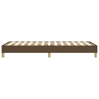 Bedframe zonder matras 90x190 cm stof donkerbruin 6