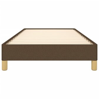 Bedframe zonder matras 90x190 cm stof donkerbruin 5