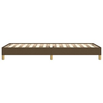 Bedframe zonder matras 90x190 cm stof donkerbruin 6