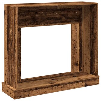 Haardombouw 100x30x87,5 cm bewerkt hout oud houtkleurig 6