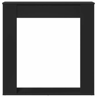 Haardombouw 100x20x100 cm bewerkt hout zwart 4