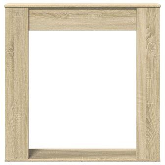 Haardombouw 100x20x100 cm bewerkt hout sonoma eikenkleurig 4