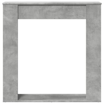 Haardombouw 100x20x100 cm bewerkt hout betongrijs 4