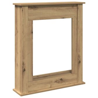 Haardombouw 75x20x87,5 cm bewerkt hout artisanaal eikenkleurig 2