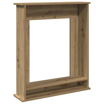Haardombouw 75x20x87,5 cm bewerkt hout artisanaal eikenkleurig 6