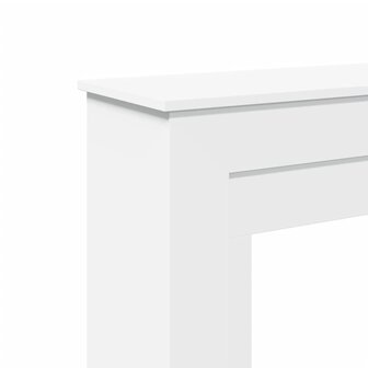 Haardombouw 90x30x90 cm bewerkt hout wit 7