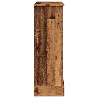 Haardombouw 90x30x90 cm bewerkt hout oud houtkleurig 5