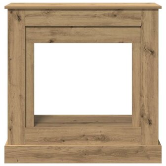 Haardombouw 90x30x90 cm bewerkt hout artisanaal eikenkleurig 4