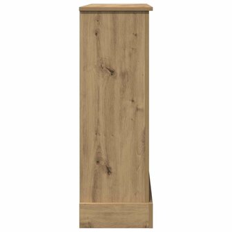 Haardombouw 90x30x90 cm bewerkt hout artisanaal eikenkleurig 5