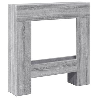 Haardombouw 81x18x82 cm bewerkt hout grijs sonoma eikenkleur 2