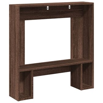 Haardombouw 81x18x82 cm bewerkt hout bruin eikenkleurig 6