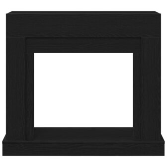 Haardombouw 100x30x87,5 cm spaanplaat zwart eikenkleurig 5