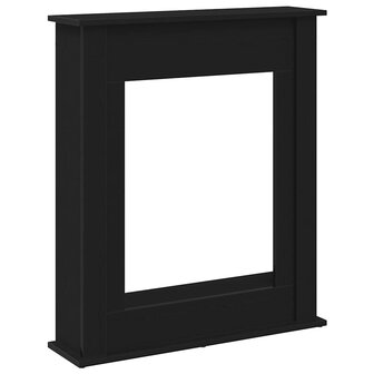 Haardombouw Zwarte Eiken 75x20x87,5 cm Engineered Wood 2