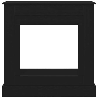 Haardombouw 90x30x90 cm spaanplaat zwart eikenkleurig 5