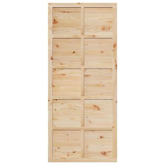 Schuifdeur Bruin 80 x 210 cm Massief grenenhout 4