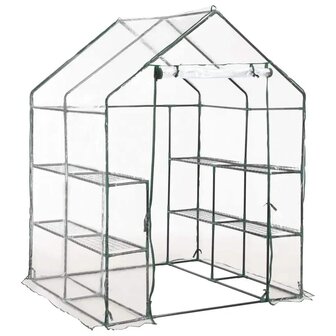 Tuinkas met 8 schappen 143x143x195 cm 2