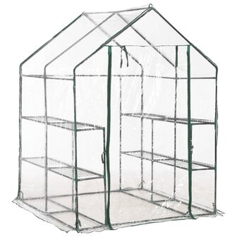 Tuinkas met 8 schappen 143x143x195 cm 3