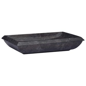 Gootsteen 50x35x10 cm marmer zwart 2