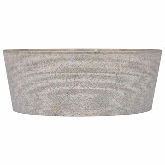 Gootsteen &Oslash;40x15 cm marmer grijs 3