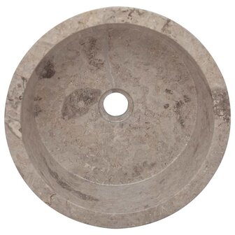 Gootsteen &Oslash;40x15 cm marmer grijs 4