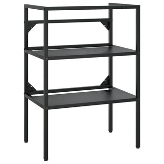 Wastafelframe 59x38x83 cm ijzer zwart 2