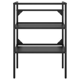 Wastafelframe 59x38x83 cm ijzer zwart 3