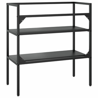 Wastafelframe 79x38x83 cm ijzer zwart 5