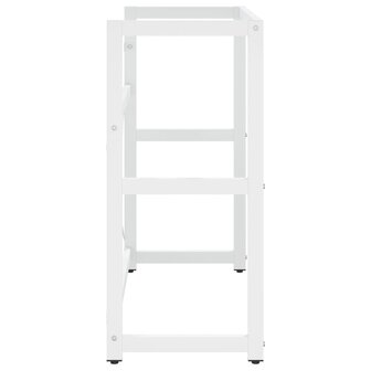 Wastafelframe 79x38x83 cm ijzer wit 4