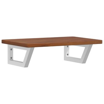 Badkamer wandschap staal en massief eikenhout 2