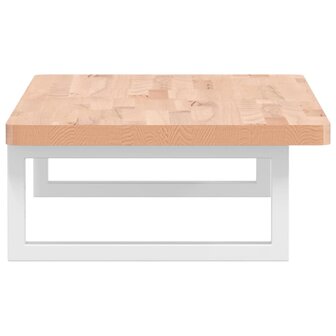 Badkamer wandschap staal en massief beukenhout 5