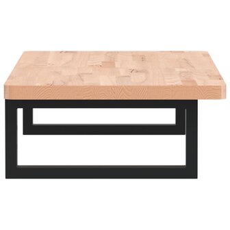 Badkamer wandschap staal en massief beukenhout 5