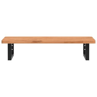 Badkamer wandschap staal en massief beukenhout 4