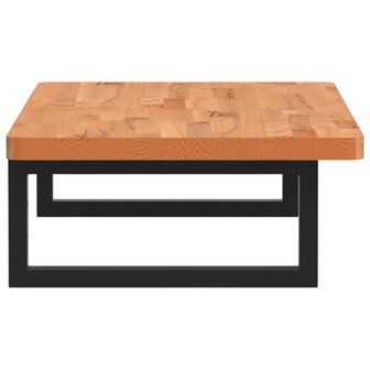 Badkamer wandschap staal en massief beukenhout 5