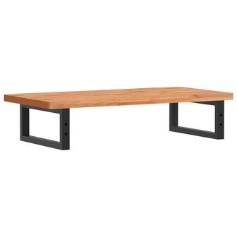 Badkamer wandschap staal en massief beukenhout 6