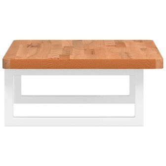 Badkamer wandschap staal en massief beukenhout 5