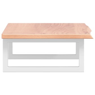 Badkamer wandschap staal en massief eikenhout 5