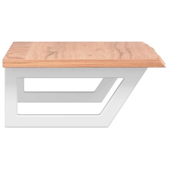 Badkamer wandschap staal en massief eikenhout 5