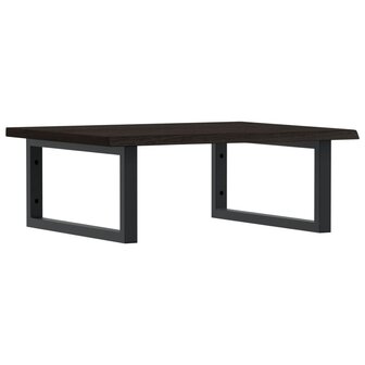 Badkamer wandschap staal en massief eikenhout 2