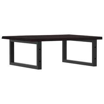 Badkamer wandschap staal en massief eikenhout 6